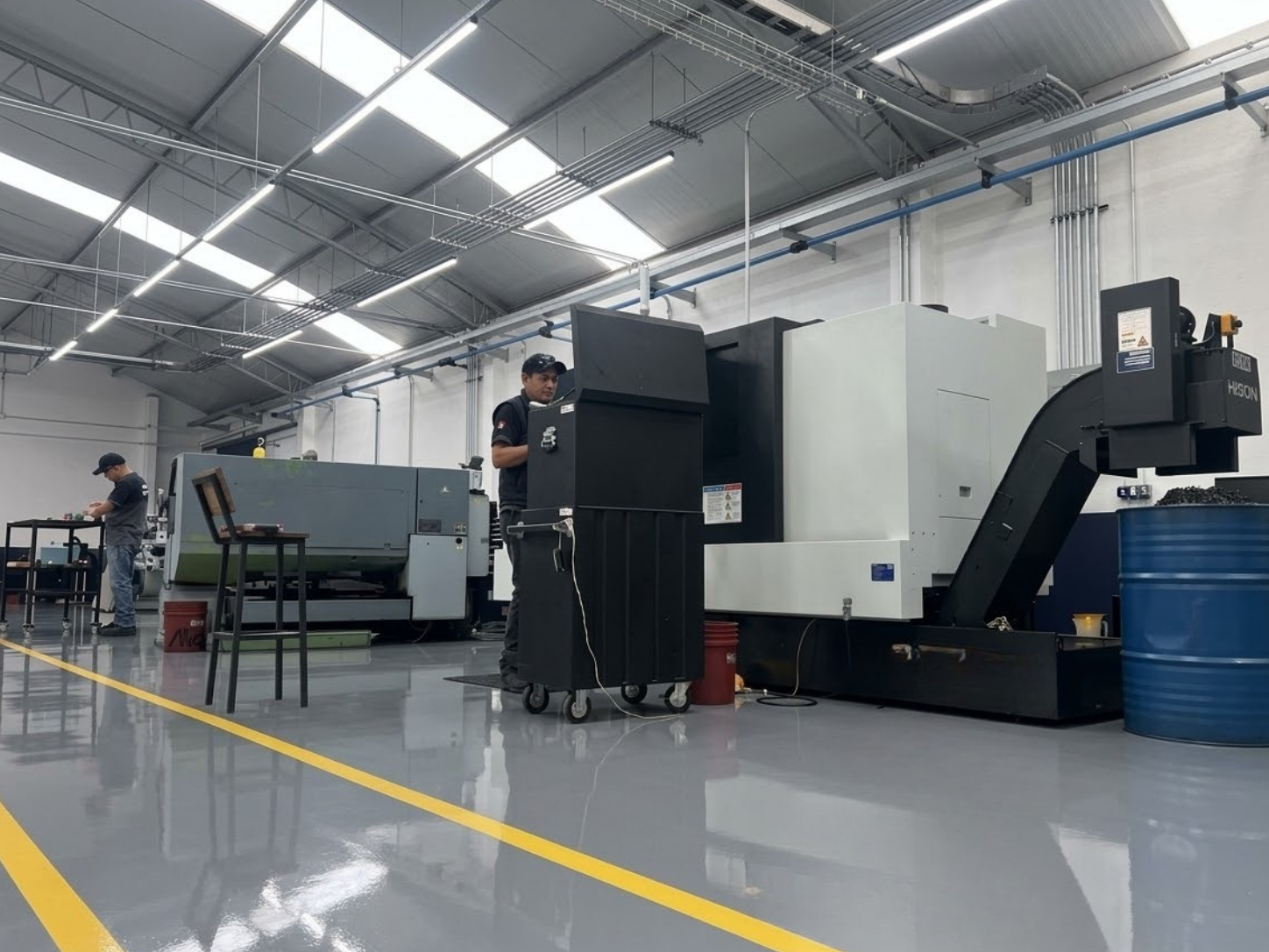 Centro de maquinado CNC en las instalaciones de Grupo Bayefa